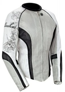 Joe Rocket Cleo 2.2 Womens Jacket Slvr-Blk-Wht